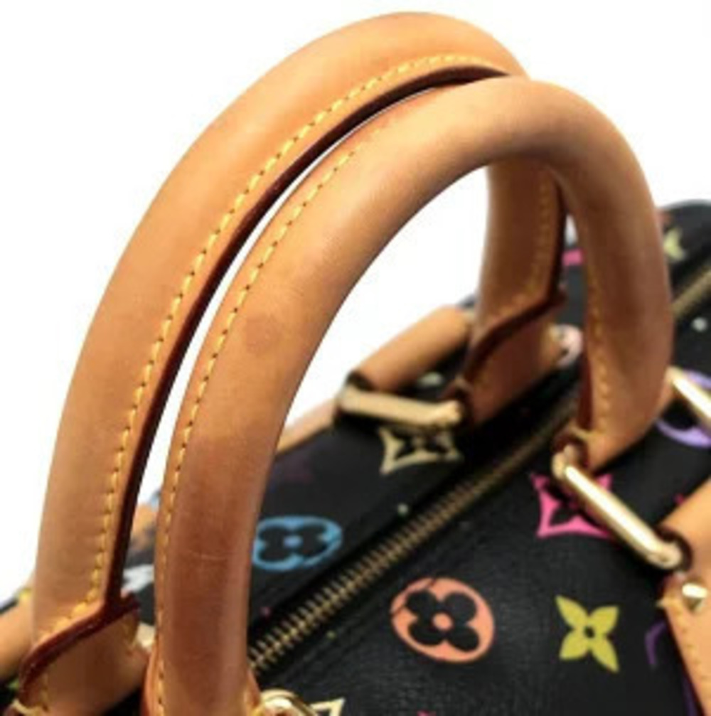 Louis Vuitton Speedy Handbag Boston Bag Multicolor Black Noir Black - Picture 5 of 7